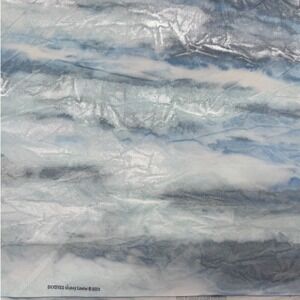 SkyDyes Mickey Lawler Fabric 2003 Shimmery Metallic Blues Silver 3yds 108x44"